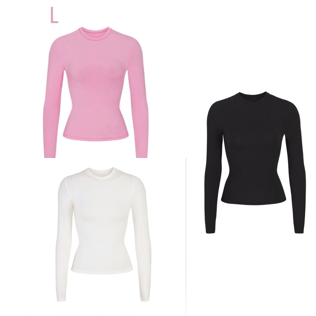 3 tops collant à manches longues